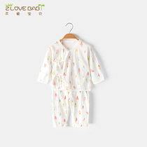 Newborn clothes 0-3 month pure cotton baby clothes pajamas underwear set baby Summer newborn baby clothes