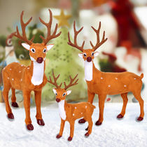 Christmas Deer Decoration Elk Christmas Reindeer Christmas Decoration Scene Arrangement Dress Up Deer Sika Deer Christmas Deer Ornaments
