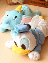 Cute cartoon duck plush car home tissue box tissue set tissue tube girl heart