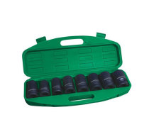 Power lion 8 pieces of wind cannons sleeve suit 22MM to 41MM screw nut electric wrench set sleeve W0025A