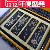 Old Hu Kaiwen Hui Mo Song Xin can be famous painter ancient method oil smoke ink gift box ink stick ink stick ink block