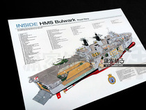 Royal Navy British Fortress Bulwark Albion-class amphibious assault ship decorative painting