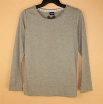 Original single 2017 girls spring and autumn new outside wear loose Korean version round neck long sleeve T-shirt all-match base shirt 3787