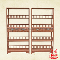 Burmese rosewood Ming-style furniture Big fruit red sandalwood Ming-style bookshelf Chinese style solid wood bookshelf boutique Shelves