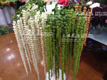 High-grade simulation silk flower chick Crown lover tears green plant wall hanging high simulation plant hanging effect is super good