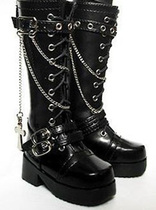 (Spot)BJD SD doll shoes Cross boots 1 3 1 4 Uncle mens shoes Black white