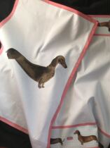 Zhou A Family#100%cotton Dachshund (Defect)Set Tea towel