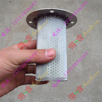 Baihan processing custom-made custom 304 stainless steel round hole mesh 100 mesh perforated flange filter element filter net bucket
