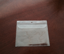 Transparent soft plastic horizontal cover waterproof card bag Label nameplate set Transparent plastic label bag card set