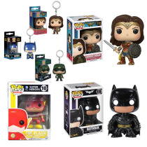 DC Justice League surrounding Funko POP Flash Batman Wonder Woman hand-held ornaments car model