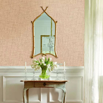 Dark simulation linen rattan woven wallpaper Linen woven coarse cloth thickened embossed study office wallpaper