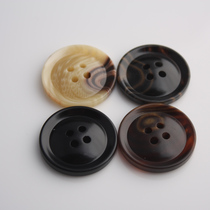 Pattern coat button button button male and female upscale suit Mao suit button resin clothing four-eye black torsion button