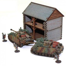 Little Wheat Record Wood Scene 15mm 1:100 fow ps take the battle of World War II warehouse