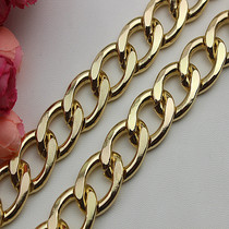 2 Cm Cm Golden Large Chain Pet Dog Coarse Chain Sub Metal Alloy Chain Bag Bracelet Decorative Satchel