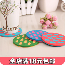Girls elegant and cute small tree silicone office bedroom desk desktop heat insulation coaster