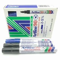 Japan flag EK-90 single head oily marker can be repeated ink universal pen has black blue and red