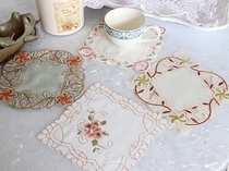 Ultra-low price sale promotion foreign trade export original single European style pastoral variety of embroidery coffee table cushion plate cushion trim