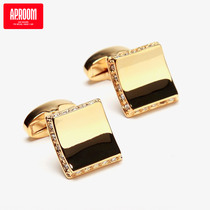 APROOM Curved surface simple tile French shirt cufflinks mens cuff nails Cuffs give luxury gift boxed