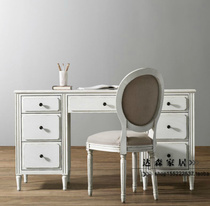 American country childrens writing desk old antique solid wood desk European desk computer desk can be customized
