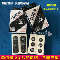 Export solid color letter cartoon band-aid plus size waterproof band-aid white black 50-piece box