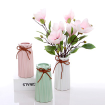 Ceramic vase decoration Living room flower arrangement Home decoration Modern simple TV cabinet Wine cabinet Creative decoration Small fresh