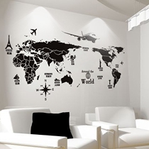 Wall sticker stickers Wall office culture classroom layout dormitory dormitory decoration creative personality world map