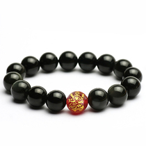 Beaja red Manau single pearl black dazzling stone bracelet Eight major patron saint Bulls life Buddhas imaginary empty hidden bodhisattva handstring
