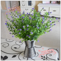 Full 68 yuan coffee table refrigerator decoration export simulation silk flower fake flower decoration plastic flower bonsai forget-me-not