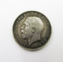 1918 British 6 Pence silver coin Extremely beautiful Xinjiang collection of foreign silver coins