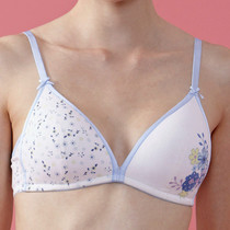 Brand clearance experience underwear counter cotton thin triangle cup bra without steel ring girl bra TW9003