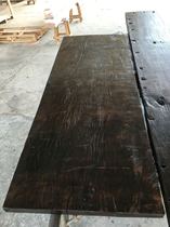 Super long ancient ship wood plaque tea machine countertop Office shelf countertop Boat Trojan Horse Syke old ship wood board material