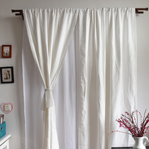 Promotional sale foreign trade export European solid color shading through Pole finished balcony bedroom study curtain window screen