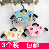 3-pack baby saliva towel octagonal bib waterproof newborn baby bib cotton 360 degree round 360 bib