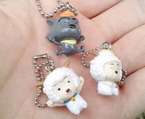 China genuine jubilant Gray Wolf series mobile phone chain mobile phone pendant keychain height 3cm has 3 models