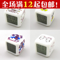 Full 12 yuan large colour clock color decompression color color decompression clock 10000 calendar Septahn alarm thermometer