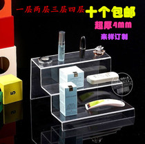 Two-layer shoe display rack shoe tray trapezoidal cosmetic display rack three-layer acrylic display rack shoe store shoe rack