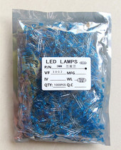1000 super bright 3mm white hair blue bright LED light LED F3 blue LED