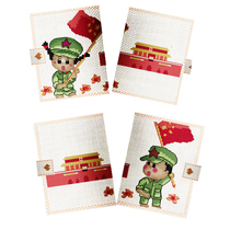 Cross embroidery kit plastic cloth wallet can be handmade articles have been cut without print - free soldier