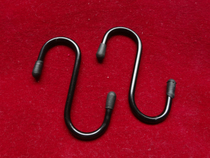 Black s hook Multi-function s-hook Clothing store s hook display hook Glue-coated s hook incognito hook Electrophoresis black