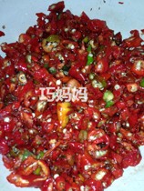 Hunan Shaoyang Special Produce Farmhouse Handmade Chopped Chili Pepper Sauce Chopped Pepper Fish Head Seasoning 500g