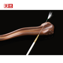 Yangzhou Tianyi pearl white wood handle Silver needle white crane hair rod Ear picking tool Ear spoon ear digging tool single root