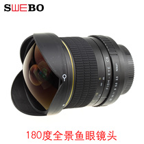 SWEBO 8mm F3 5-22 Fisheye Panoramic Lens Camcorder 8F3 5 Fisheye Lens Canon Nikon port