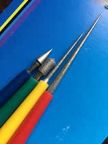 Diamond precision file 4 sub set Emery grinding Rod correction reaming iron nickel alloy pointed square file