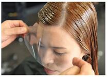 New 100-piece hair trim bangs cover face perm Hair color face protection disposable mask eye mask Liuhai paste