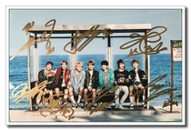 BTS Bulletproof Youth League autographed WINGS follow-up promotional photo A section