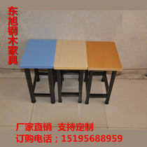 Factory direct small square stool assembly line work stool worker stool can be customized multi-color Square stool iron stool