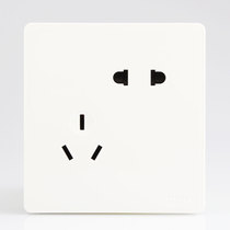 CHINT switch socket type 86 NEW2C ivory white large panel 10A steel frame oblique five-hole 10A five-hole socket