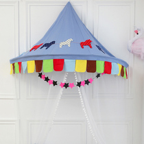 Childrens tent Bed tent Bed curtain Indoor game house Baby half moon Indian photography tent Reading corner Toy room