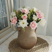 Simulation rose small bouquet Home decoration ornaments European American shooting props Fake flower office desk guest retro hall