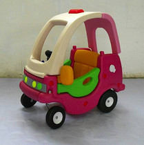 Childrens plastic slide scooter Toddler foot power car Four-wheeled walker Small motorhome twist car Kindergarten golden tortoise car